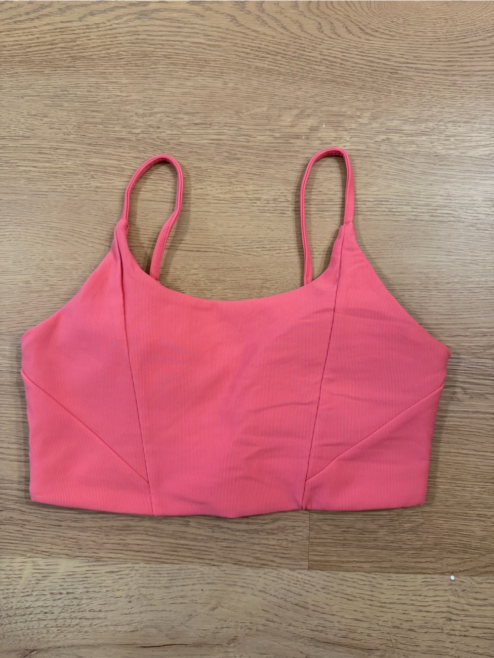 Kyodan Coral Pink Crop Sports Bra